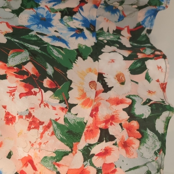 Zara floral mini Spring easter Lightweight Multicolor sundress Size Large - Picture 7 of 11